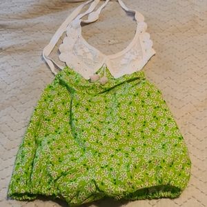 Gorgeous Brass Razoo toddler romper 3t open back